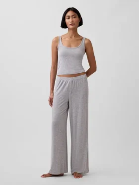 Pantalones de pijama de modal acanalado ultra suave