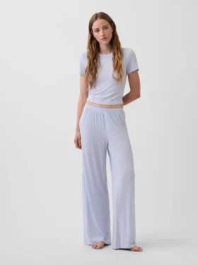 Pantalones de pijama de modal acanalado ultra suave