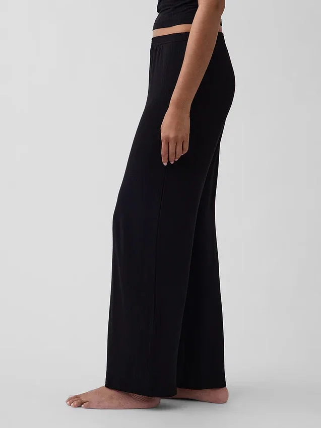 Pantalones de pijama de modal acanalado ultra suave