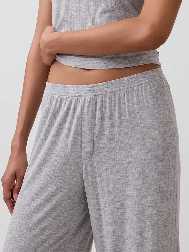 Pantalones de pijama de modal acanalado ultra suave