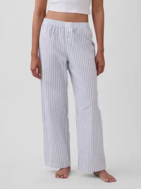 Pantalones de pijama de popelín