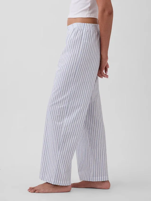 Pantalones de pijama de popelín