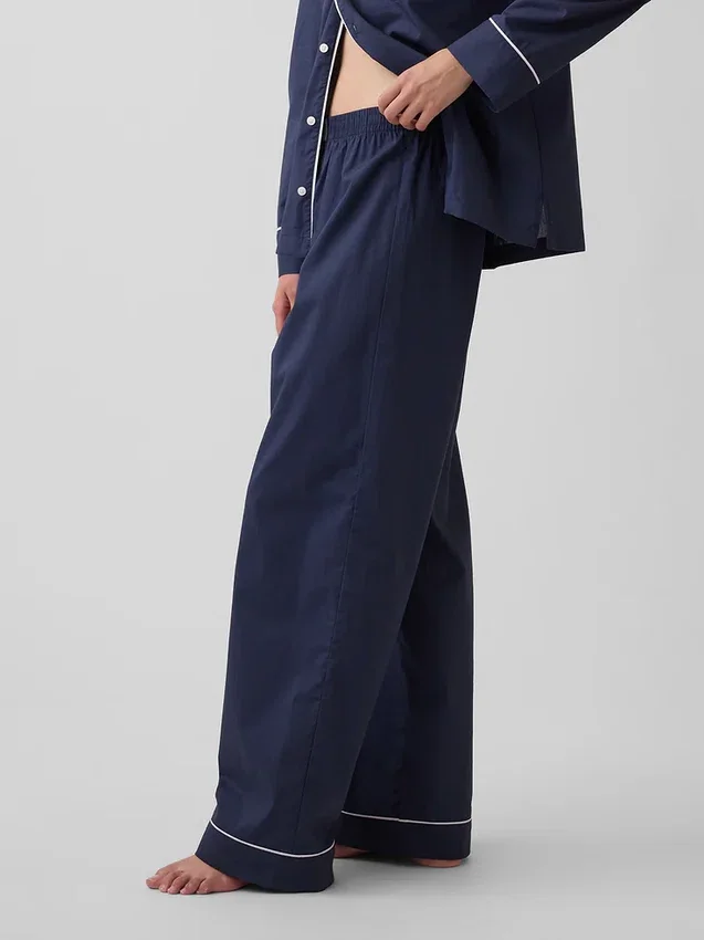Pantalones de pijama de popelín