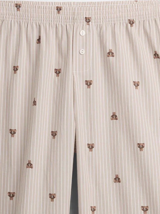 Pantalones de pijama de popelín