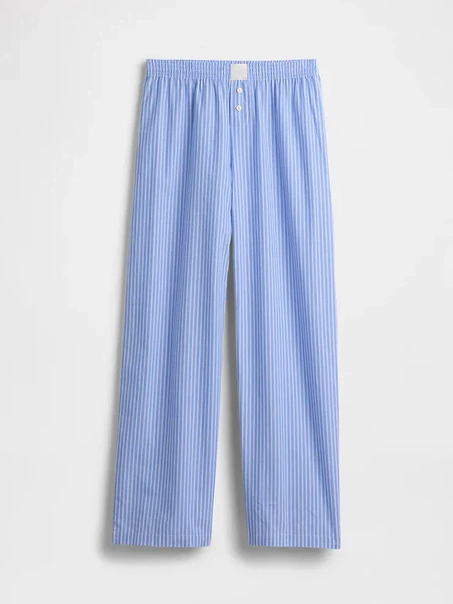Pantalones de pijama de popelín