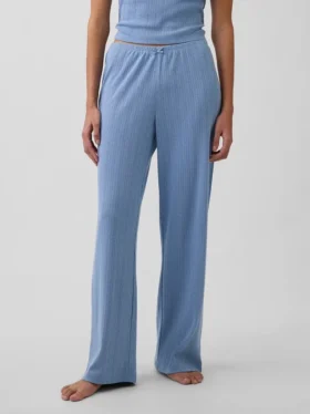Pantalones de pijama de punto pointelle