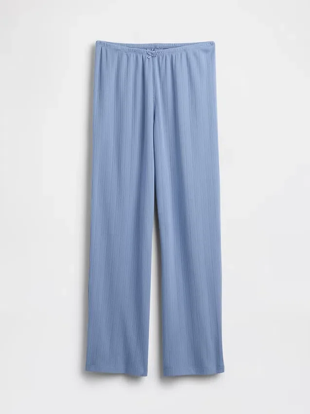Pantalones de pijama de punto pointelle