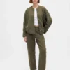Pantalones de sudadera de felpa francesa de peso pesado
