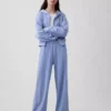 Pantalones de sudadera de felpa suave Vintagesoft de pierna ancha