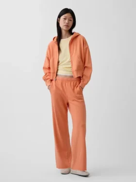 Pantalones de sudadera de felpa suave Vintagesoft de pierna ancha