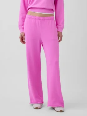 Pantalones de sudadera de felpa suave Vintagesoft de pierna ancha