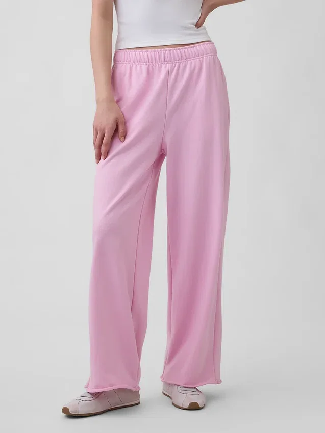 Pantalones de sudadera de felpa suave Vintagesoft de pierna ancha