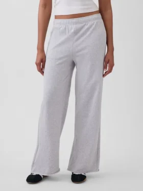 Pantalones de sudadera de felpa suave Vintagesoft de pierna ancha