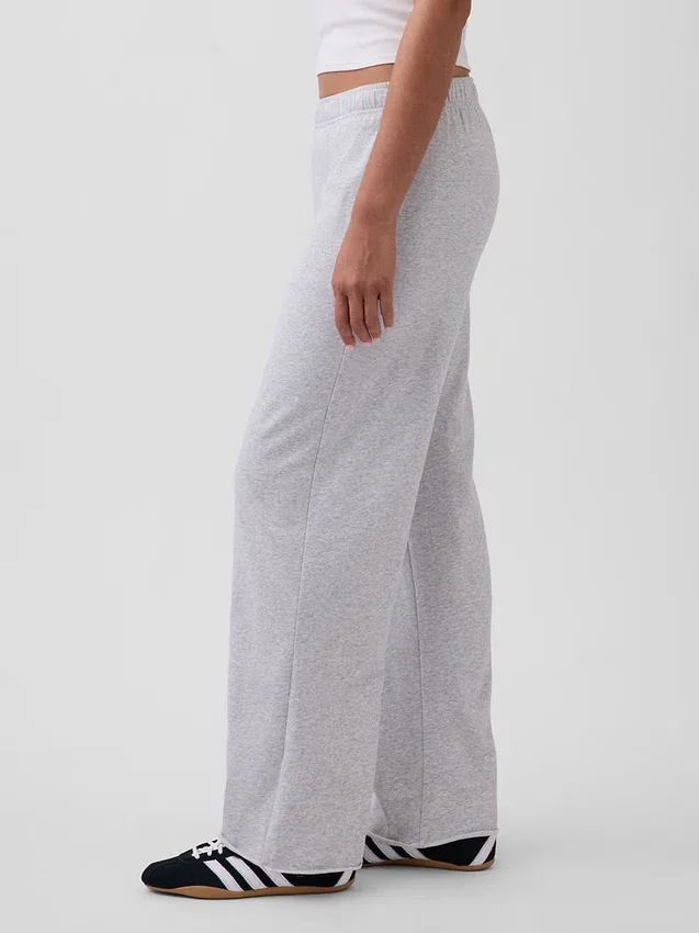 Pantalones de sudadera de felpa suave Vintagesoft de pierna ancha