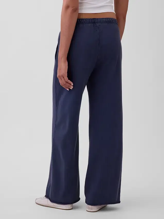 Pantalones de sudadera de felpa suave Vintagesoft de pierna ancha