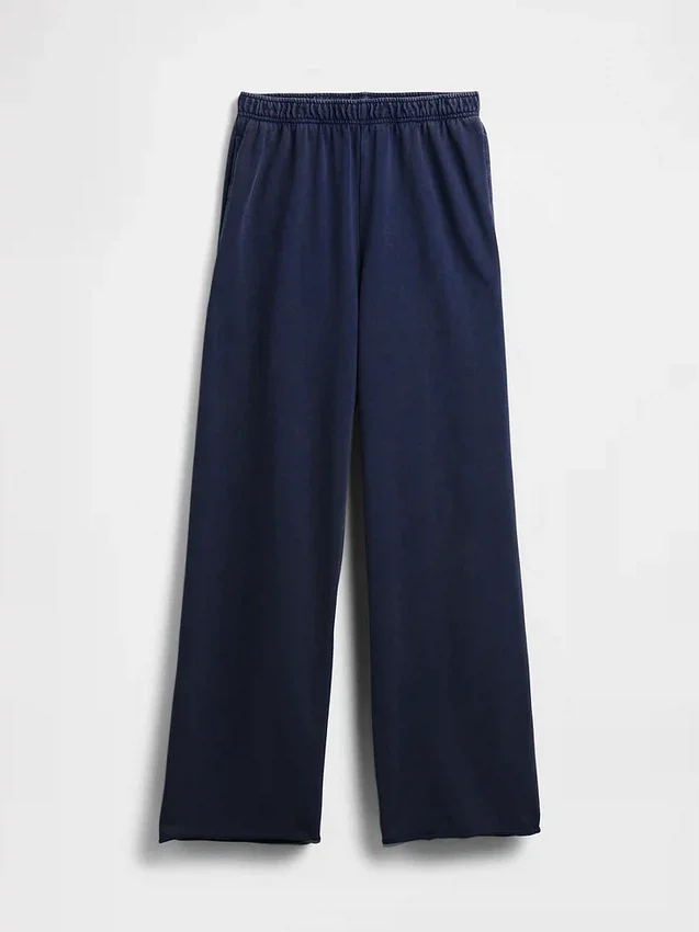 Pantalones de sudadera de felpa suave Vintagesoft de pierna ancha