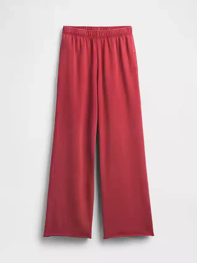 Pantalones de sudadera de felpa suave Vintagesoft de pierna ancha