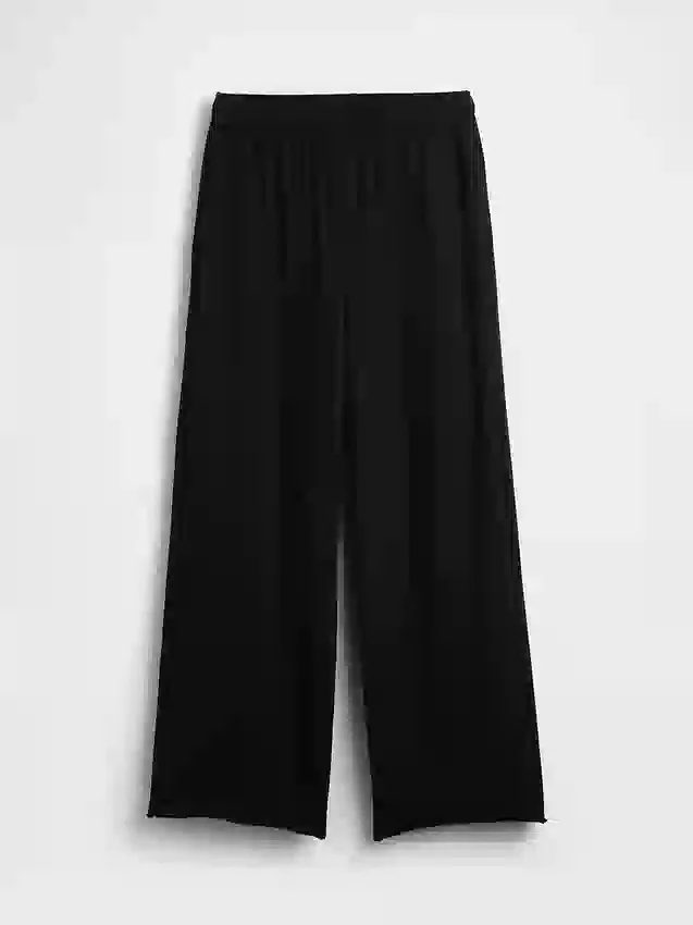 Pantalones de sudadera de felpa suave Vintagesoft de pierna ancha