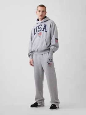 Pantalones de sudadera gruesos para adultos del equipo de EE. UU.