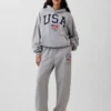 Pantalones de sudadera gruesos para adultos del equipo de EE. UU.