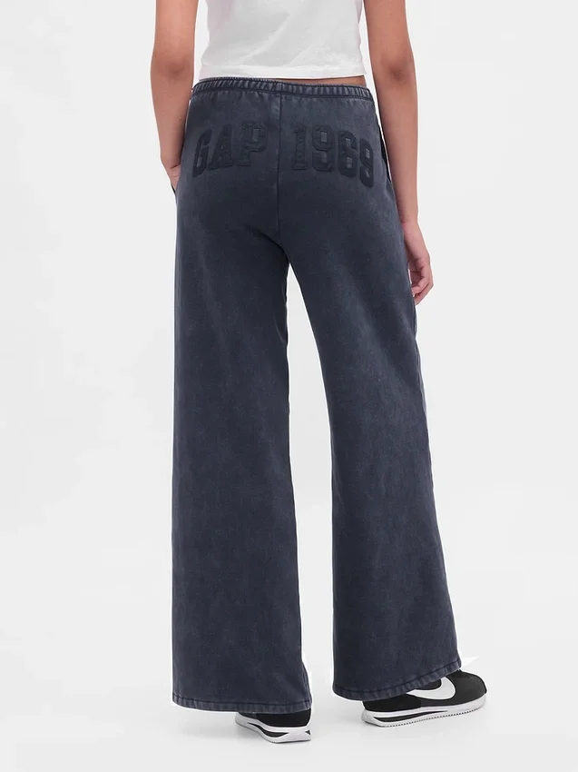 Pantalones de sudadera holgados con logotipo Vintagesoft