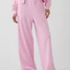 Pantalones de sudadera holgados de felpa Vintagesoft de talle medio