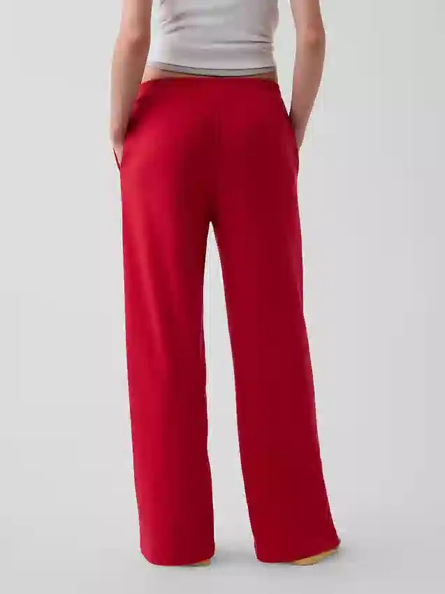 Pantalones de sudadera holgados de felpa Vintagesoft de talle medio