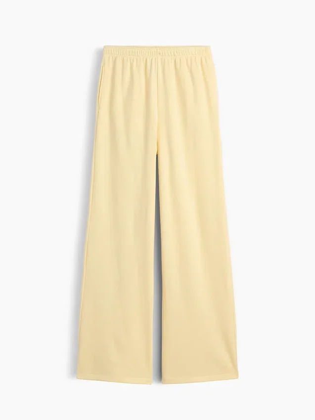 Pantalones de sudadera holgados de felpa Vintagesoft de talle medio