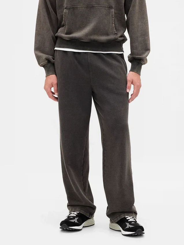 Pantalones de sudadera holgados de peso pesado para adultos