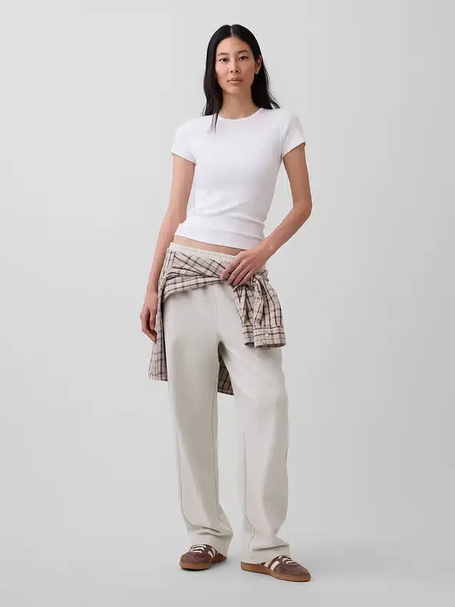 Pantalones de sudadera holgados de peso pesado para adultos