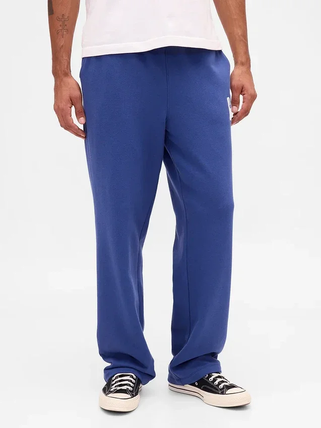 Pantalones de sudadera para adultos, de peso pesado y corte holgado, con logo