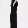 Pantalones de tiro bajo con pliegues y pierna ancha 365