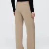 Pantalones de tiro bajo con pliegues y pierna ancha 365