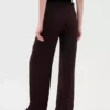 Pantalones de tiro bajo con pliegues y pierna ancha 365