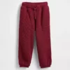 Pantalones deportivos térmicos con forro de sherpa para bebés y niños pequeños