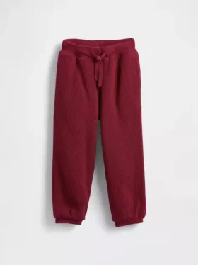 Pantalones deportivos térmicos con forro de sherpa para bebés y niños pequeños