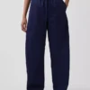 Pantalones Easy Barrel de popelín