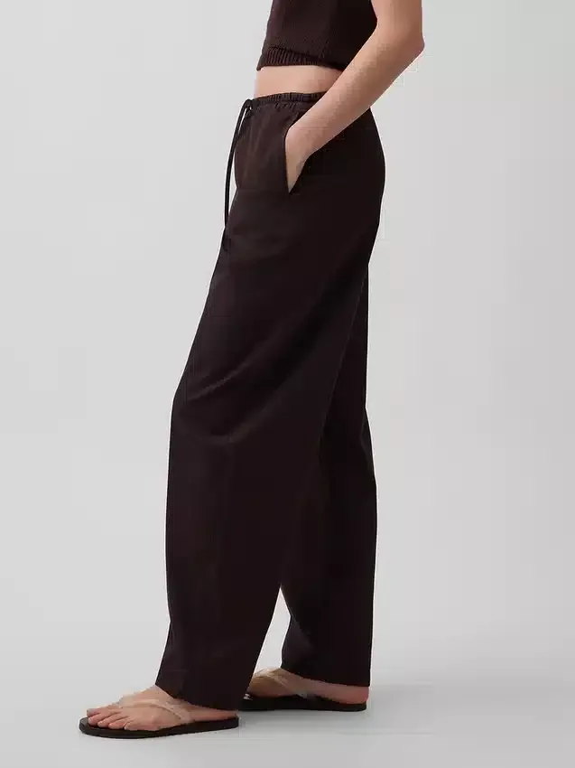 Pantalones Easy Barrel de popelín