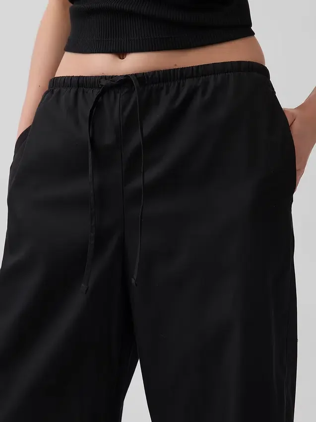 Pantalones Easy Barrel de popelín