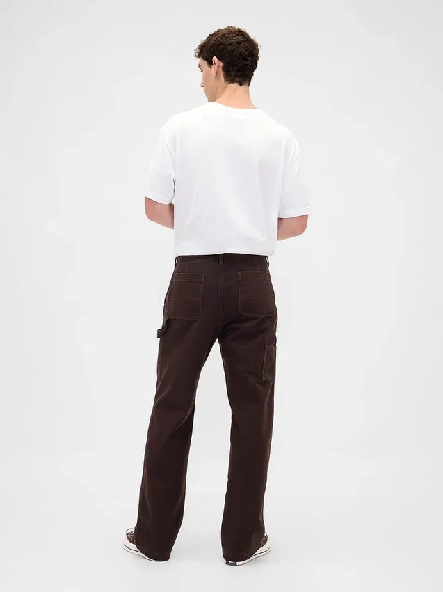 Pantalones holgados de carpintero de lona estilo años 90