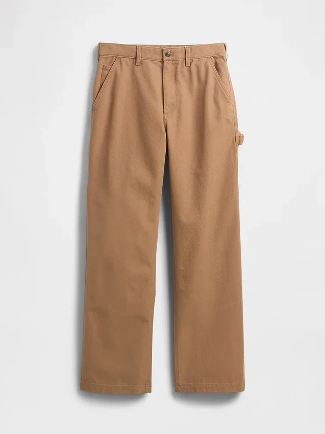Pantalones holgados de carpintero de lona estilo años 90