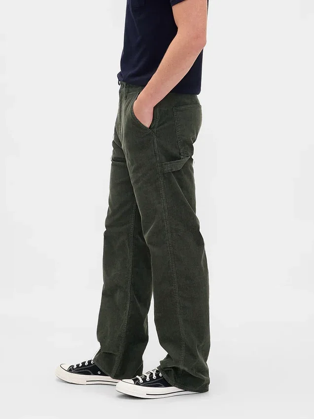Pantalones holgados de carpintero de pana estilo años 90