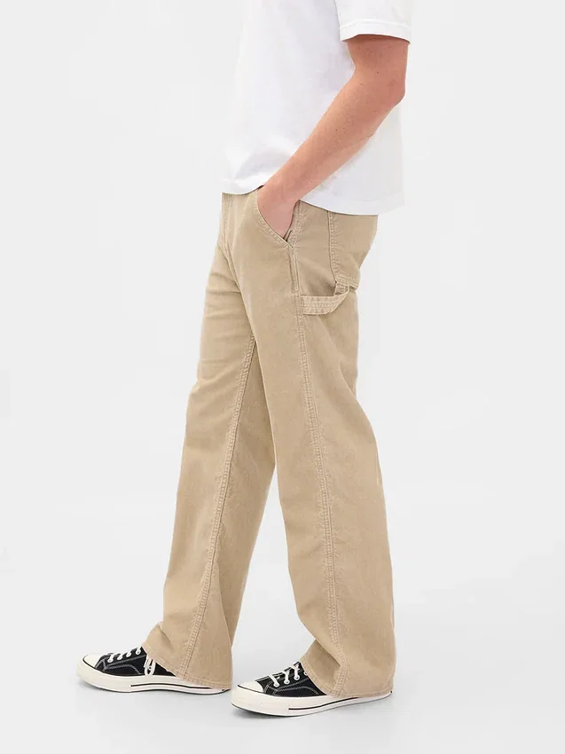 Pantalones holgados de carpintero de pana estilo años 90