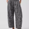 Pantalones holgados de gasa de algodón