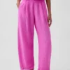 Pantalones holgados de gasa de algodón