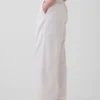 Pantalones holgados de mezcla de lino