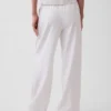 Pantalones holgados de mezcla de lino