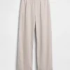 Pantalones holgados de mezcla de lino
