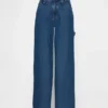 Pantalones holgados de mezclilla ultrasuaves de talle medio