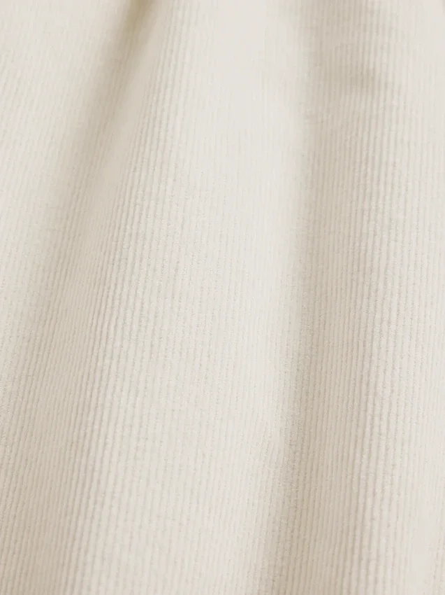 Pantalones holgados de pana de talle medio